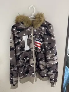 00s archive y2k 迷彩 ファー付きアウター 平成 グランジ