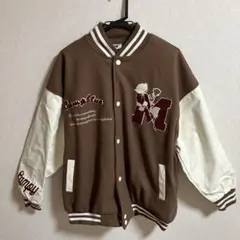 HOOK スタジャン　ブラウン　ビッグサイズ