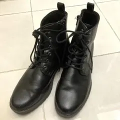 レースアップブーツ 黒　S