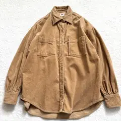 【美品】Levi’s コーデュロイシャツ キャメルブラウン　　大きめ ゆったり