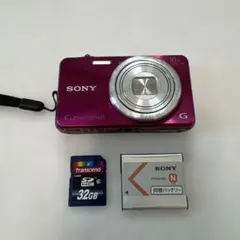 SONY Cyber-shot DSC-W170 本体 レッド動作未確認ジャンク - メルカリ