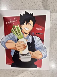 ハイキュー 大戸屋コラボ ダイカット描き下ろしビジュアルボード 黒尾鉄朗