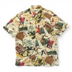 古着 ナイツブリッジ ヴィンテージ レーヨン ハワイアンシャツ アロハシャツ