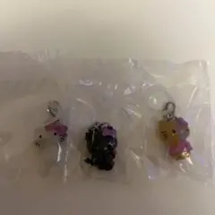 ハローキティ　めじるしアクセサリー　めじるしチャーム　3コセット　ガチャガチャ