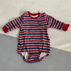 futafuta ストライプロンパース 80サイズ