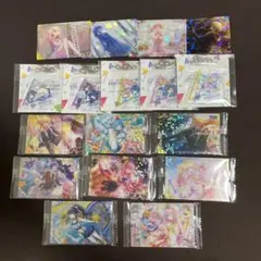プロセカ　ローソンアクリルキーホルダー5点　ウエハースカード12枚　まとめ売り