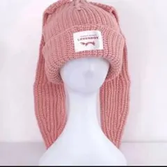 Charles Jeffrey LOVERBOY ニット帽 うさ耳 ピンクのサムネイル