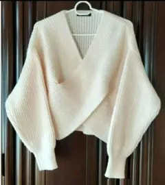 ラップニット クロップド丈