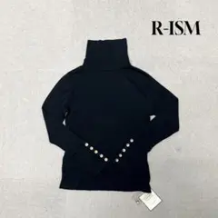 ★新品★ R-ISM タートルネック　長袖　袖ボタン　ブラック　Mサイズ