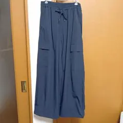 ikka カーゴパンツ ネイビー Mサイズ