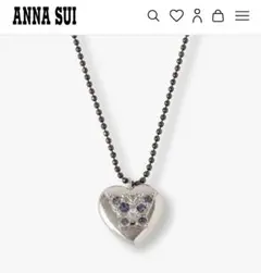 ANNA SUI ハート 蝶モチーフ ネックレスのサムネイル