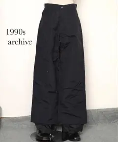 1990s BLOND nylon buggy pant layered y2k