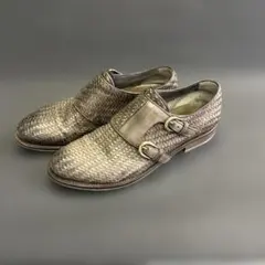ETRO メタリック ダブルモンクシューズ - メルカリ