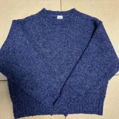 URBAN RESEARCH DOORS ブルーラメニットセーター