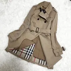 バーバリーロンドン　トレンチコート　ハニーベージュ　ライナー　ノバチェック　34