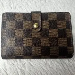 LOUIS VUITTON ダミエ がま口財布 ※イニシャル刻印あり LOUIS VUITTON ダミエ がま口財布 ※イニシャル刻印あり - メルカリ