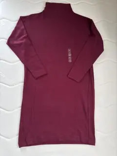 9月28日処分【新品】ユニクロ　ソフトニットフリースワンピース　ロングワンピース