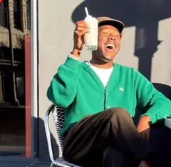 も*ん様 LACOSTE グリーン カーディガン M