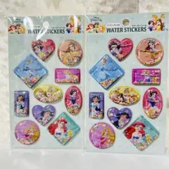 ディズニープリンセス ウォーターステッカー 2セット