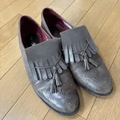 ルーカグロッシ 本革 レザー ローファー ビブラムリフト＆裏張り EU36 