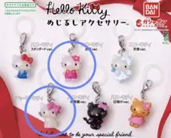 サンリオ ハローキティ めじるしアクセサリー チャーミーとお花 2点