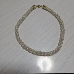 値下げ❕ホワイト パール風ビーズ ネックレス