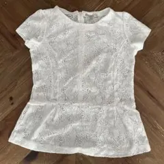 未使用　Zara レース　ペプラムトップス