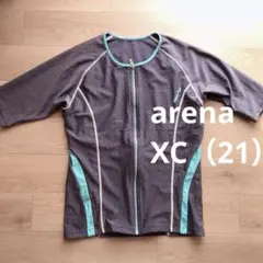arena アリーナ フィットネス スポーツ水着 半袖 グレー/水色 XC