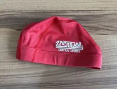 セントラル　水泳帽　赤　M