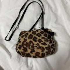 usj キティ ヒョウ柄 がま口ポシェット