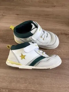 MOONSTAR ハイカットスニーカー ホワイト/グリーン　18.0cm