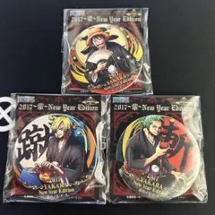 ONE PIECE ルフィ ゾロ サンジ 輩缶バッジ 3個セット