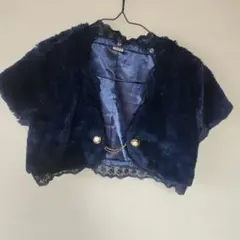 axes femme ネイビー ボレロ