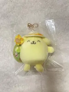 ポムポムプリン 30周年 POP UP マスコット 王冠 プリン キーホルダー