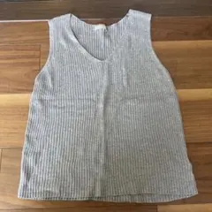 RODEO CROWNS グレー Vネック ノースリーブ