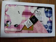 スヌーピータオルハンカチ3枚ふセット