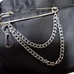 ストールピン　安全ピン　チェーン ナスカン付き