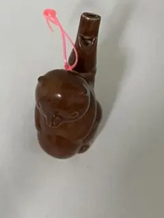 昭和レトロ　タヌキの水笛　玩具 おもしろ 狸 水笛 狸笛 郷土玩具 民藝 土人形