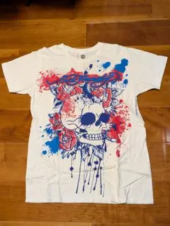 Ed Hardy 半袖Tシャツ ホワイト スカルプリント - メルカリ
