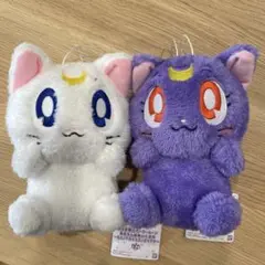 セーラームーン ぬいぐるみ ルナ　アルテミス　あまえんぼぬいぐるみ