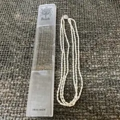 Harrods シルバー パールネックレス&ブラックストーンネックレス