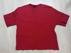 HARE ワッフルニット 半袖 レッド Sサイズのサムネイル