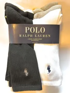 POLO RALPH LAUREN 6枚 classic SPORT色各種 靴下