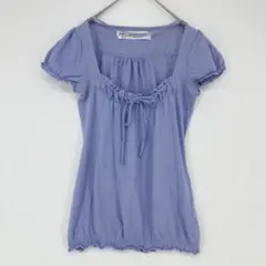 ZARA BASIC 薄紫色 Sサイズ チュニック 半袖のサムネイル