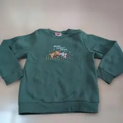 Tom and Jerry 裏起毛グリーン トレーナー 120センチ