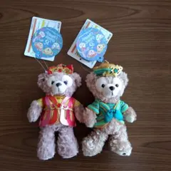 【レア】ダッフィー シェリーメイ ハピエストセレブレーション ぬいぐるみバッジ