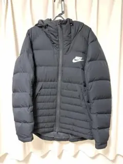 NIKE ダウンジャケット 黒 XL フード付き ブラック ダウン ナイキ 防寒
