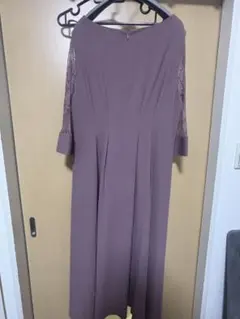 レース お呼ばれドレス ピンク系