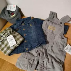 ZARA Baby デニムジャケット シャツ オーバーオール キャップ4点セット
