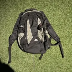 【adidas】アディダス バックパック ナイロン製 ブラック×グレー リュック
